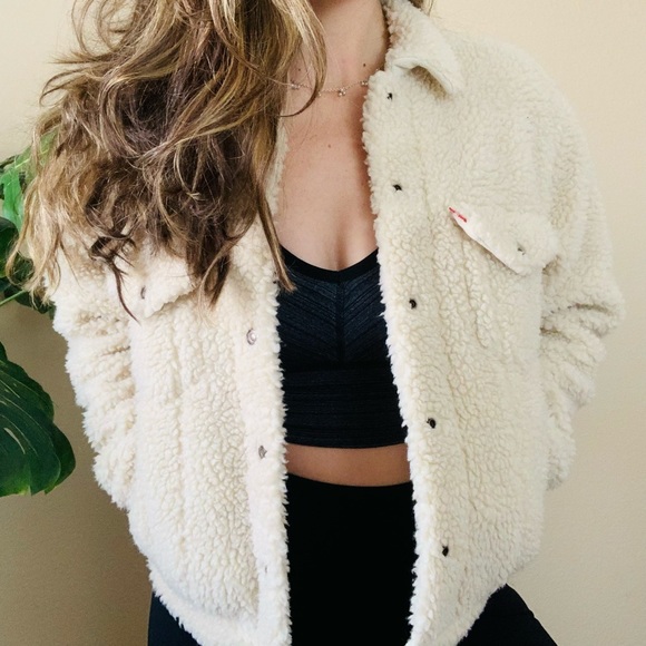 Levi’s All Over Sherpa Sherling Trucker Jacket - Picture 2 of 16